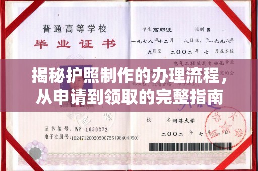 方山揭秘护照制作的办理流程，从申请到领取的完整指南